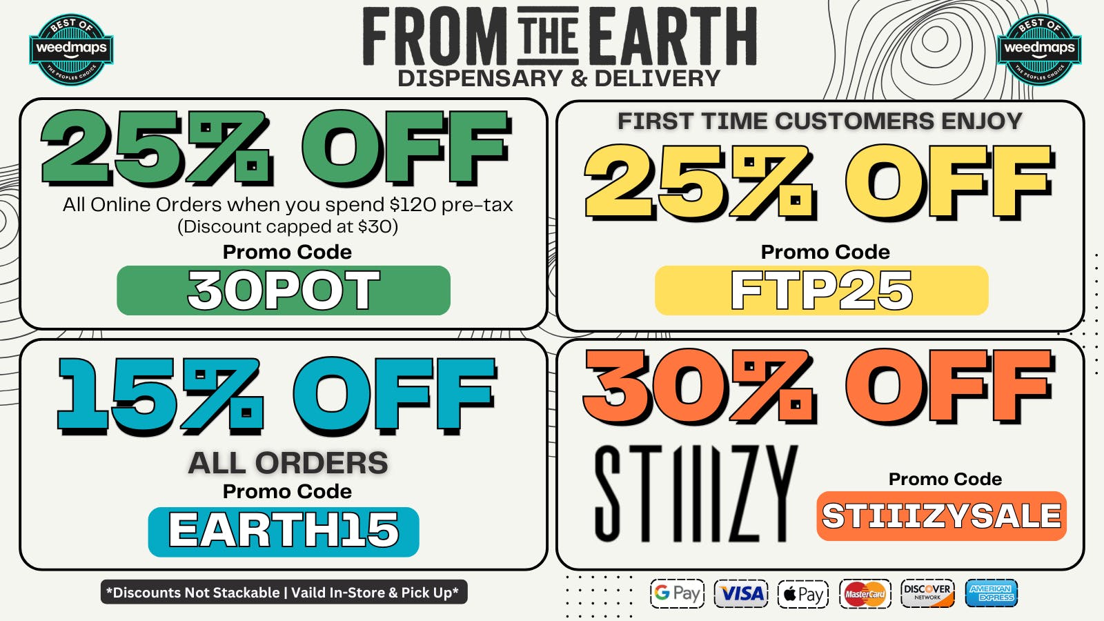 From the Earth - Orange County Santa Ana – Delivery & Dispensary 25% Off Orders & 25% Off FTP (THURSDAY DEALS)