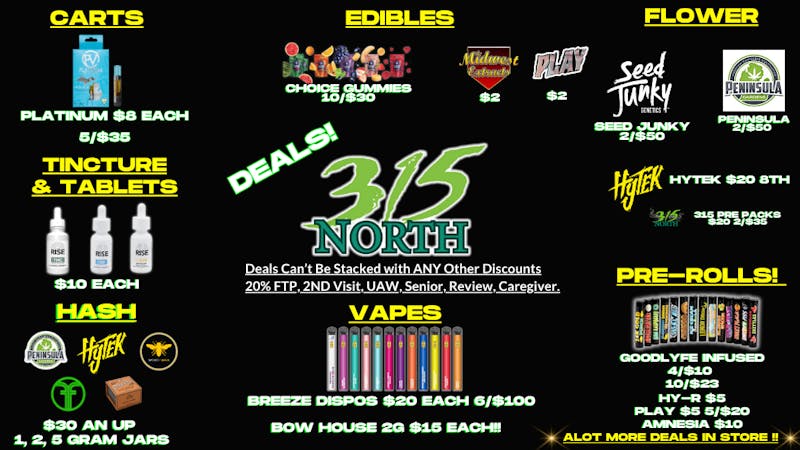 315 North 🔥🔥 315 North Variety Deals !!! 🔥🔥
