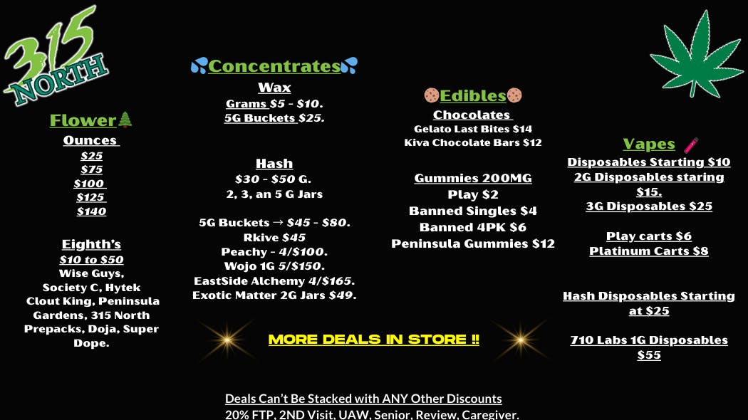 315 North Store Deals, MORE In Store 🤩