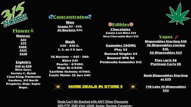 315 North Store Deals, MORE In Store 🤩