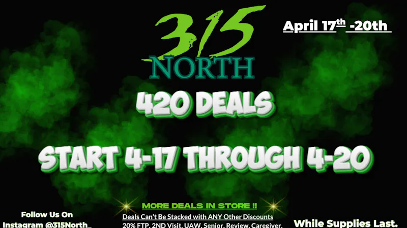 315 North 420 Deals Starting Early 4-17 / 4-20!!😮‍💨