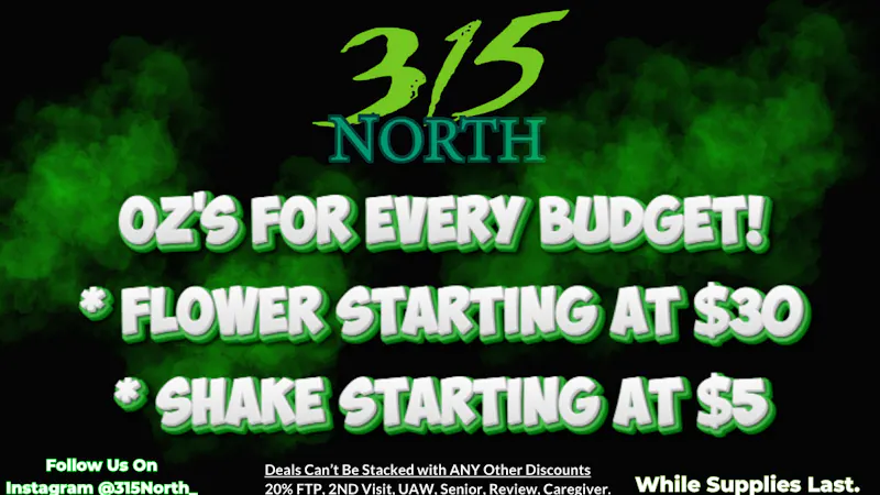 315 North 😮‍💨 Smoke More, Spend Less — OZ Deals 😎