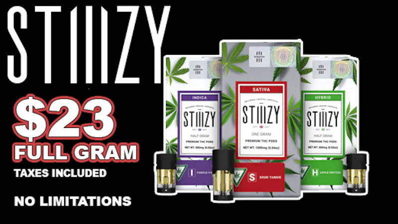 Club 78 Platinum Club Weed Dispensary STIIIZY FULL GRAM $23 TAXES INCLUDED