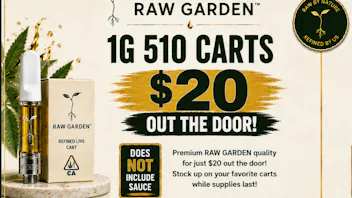 Club 78 Platinum Club Weed Dispensary RAW GARDEN 510 CART FOR $20!