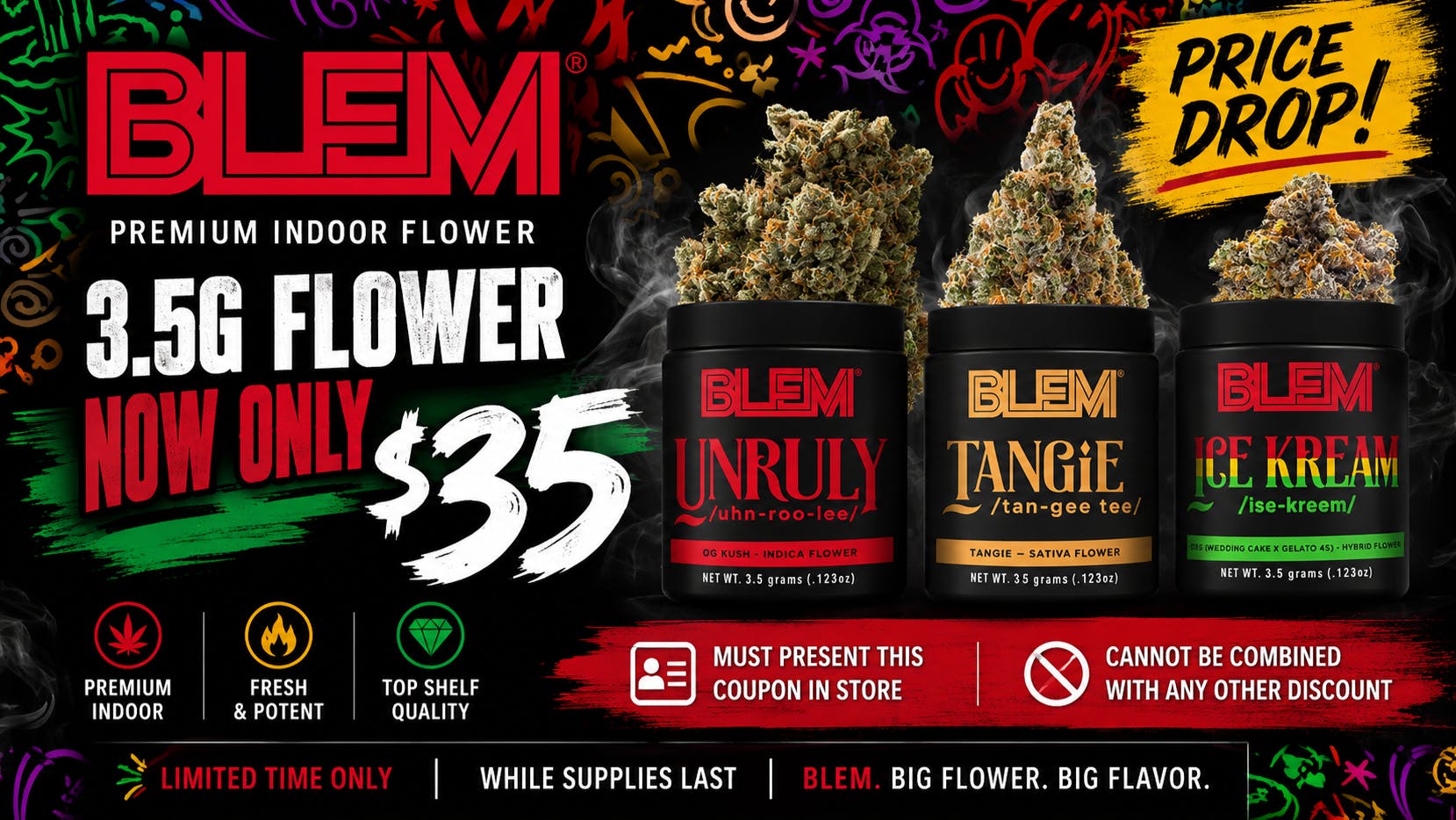 Club 78 Platinum Club Weed Dispensary BLEM 3.5G FOR $35!