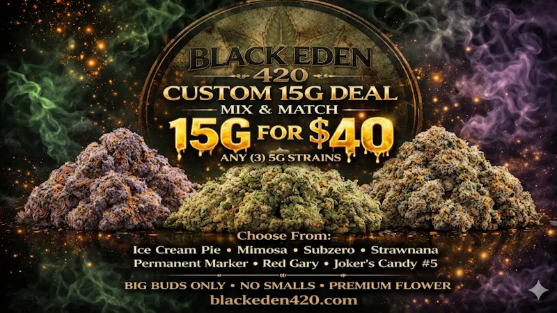 BLACK EDEN 420 Build your own 15G for $40 💨