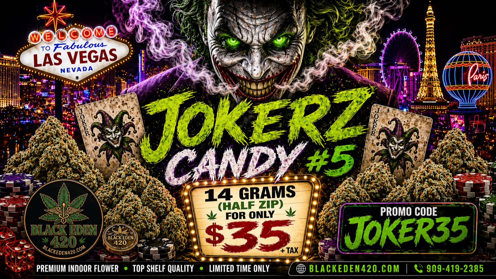 BLACK EDEN 420 🎭 “JOKER’S HIGH ROLLER” 🎰