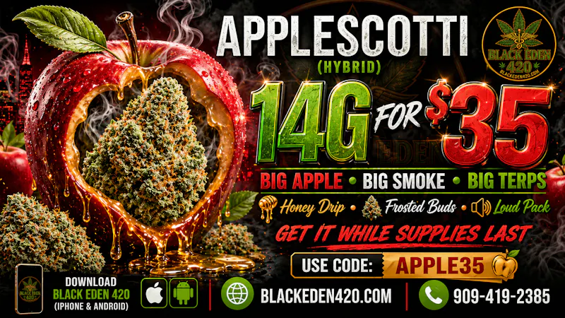 BLACK EDEN 420 Apple Drip Blowout 🍏💨