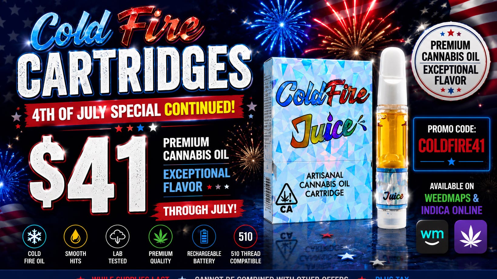 BLACK EDEN 420 ❄️🔥 COLDFIRE DEAL EXTENDED! 🔥❄️