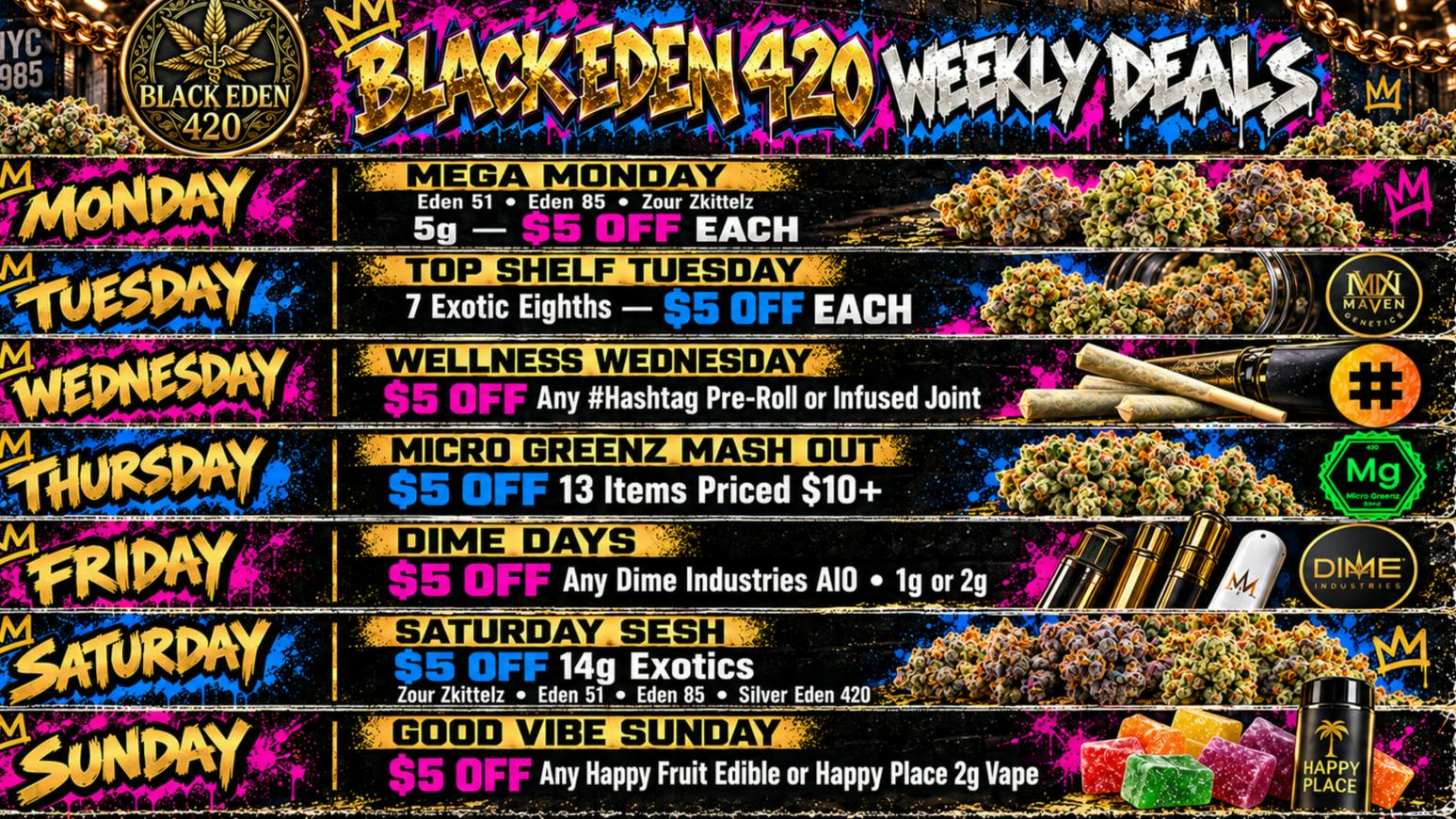 BLACK EDEN 420 WELLNESS WEDNESDAY