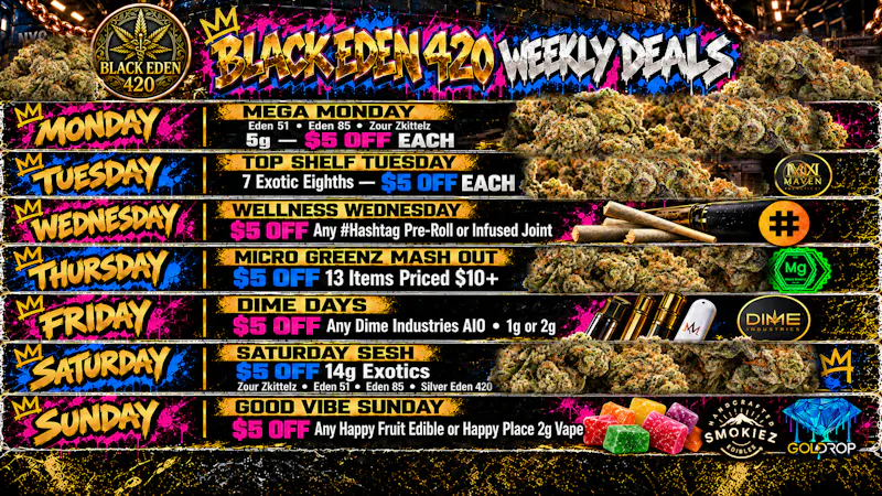 BLACK EDEN 420 - Murrieta MICRO GREENZ MASH OUT