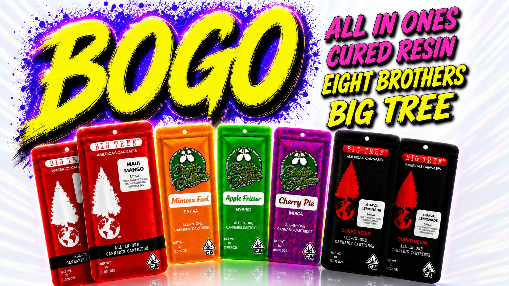 PAC LA BOGO 1G DISPOSABLE VAPES
