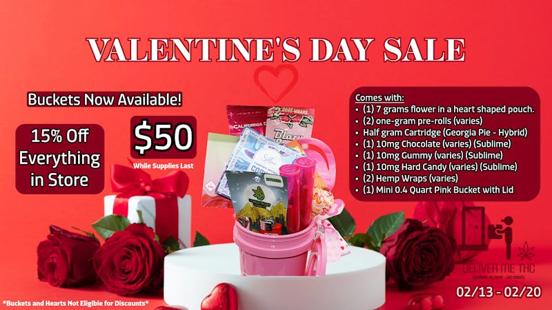 Deliver Me THC VALENTINE' DAY SALE - 15% OFF EVERYTHING!