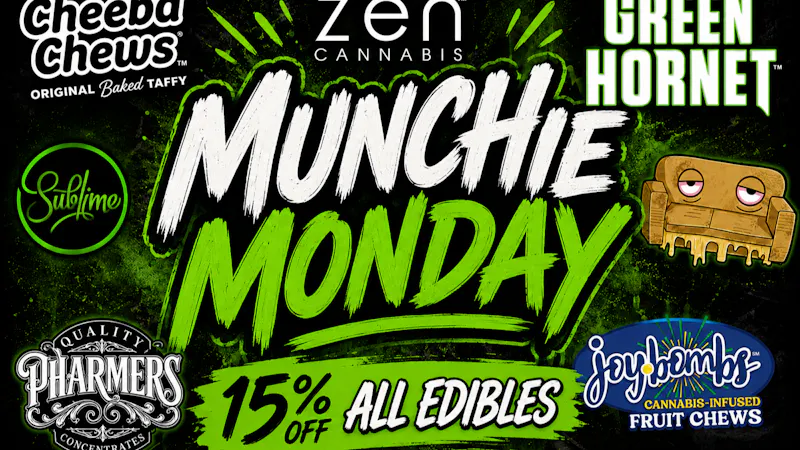 Deliver Me THC MUNCHIE MONDAY - 15% OFF EDIBLES