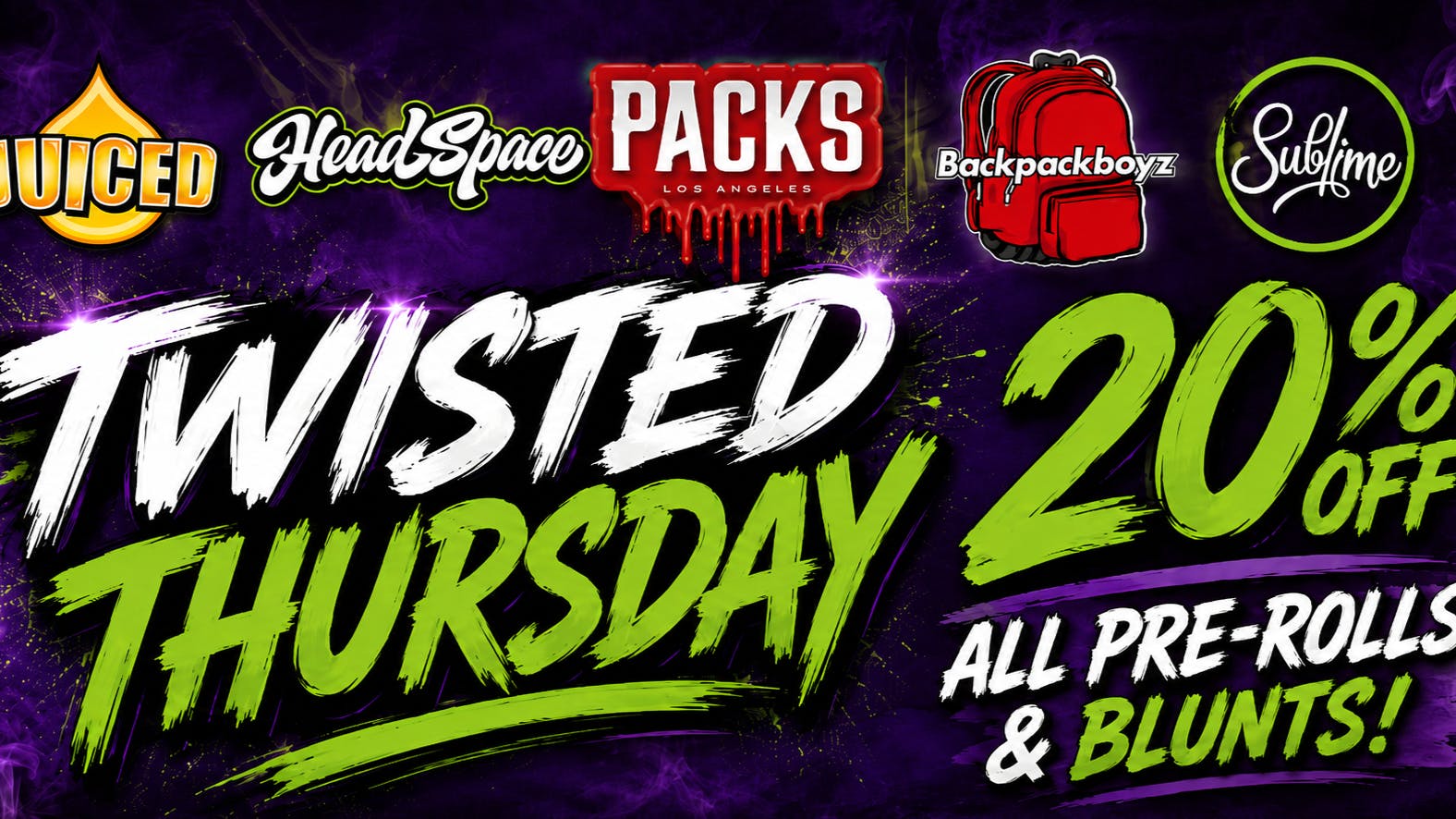 Deliver Me THC TWISTED THURSDAY - 20% OFF PRE-ROLLS