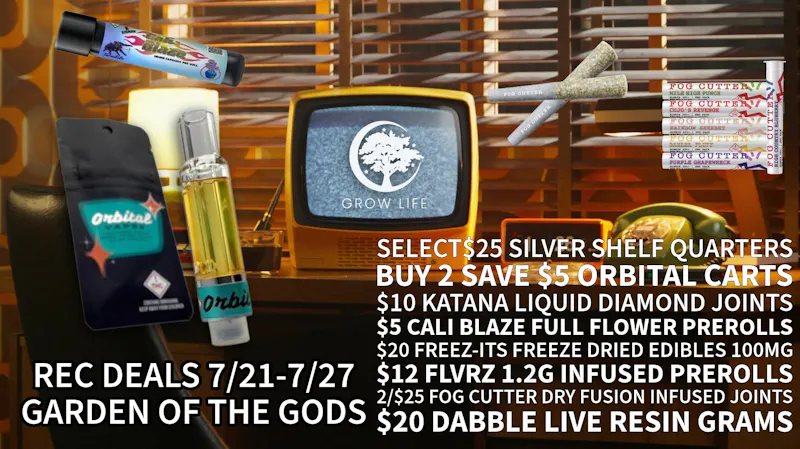 Grow Life $10 Liquid Diamond Joints, $5 Cali Blaze Prerolls