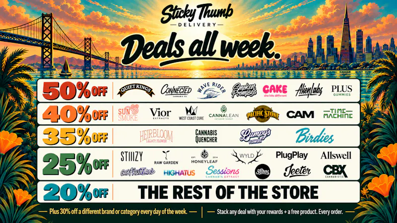 Sticky Thumb Delivery Up to 50% OFF Storewide
