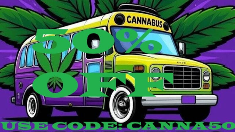 Cannabus GET 50% OFF STOREWIDE CANNABUS
