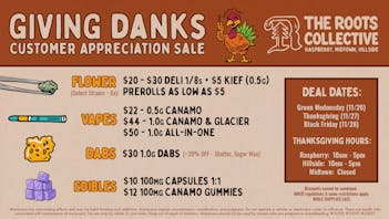 The Roots, Midtown Green Wednesday Deals!