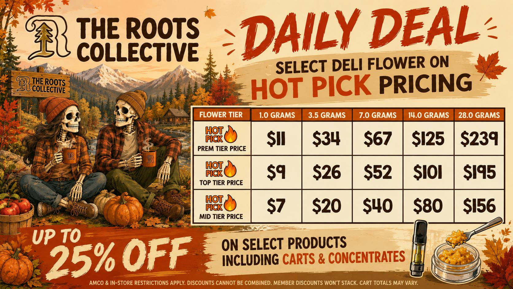 The Roots, Raspberry Fall into Flower Savings!