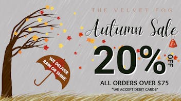 Velvet Fog Cannabis Co. 20% off $75+ with code AUTUMNRAIN