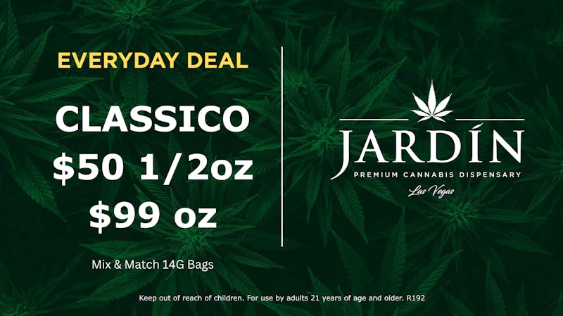 Jardín Premium Cannabis Dispensary CLASSICO $50 1/2oz | $99oz