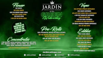 Jardín Premium Cannabis Delivery (No Delivery to Hotels & Casinos) - East LV GREEN WEDNESDAY DEALS 11/26