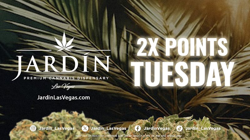 Jardín Premium Cannabis Delivery (No Delivery to Hotels & Casinos) - East LV 2X POINTS TUESDAYS