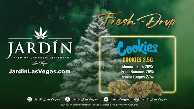 Jardin Premium Cannabis Delivery (No Delivery to Hotels & Casinos) - West LV FRESH DROP COOKIES 1/8ths