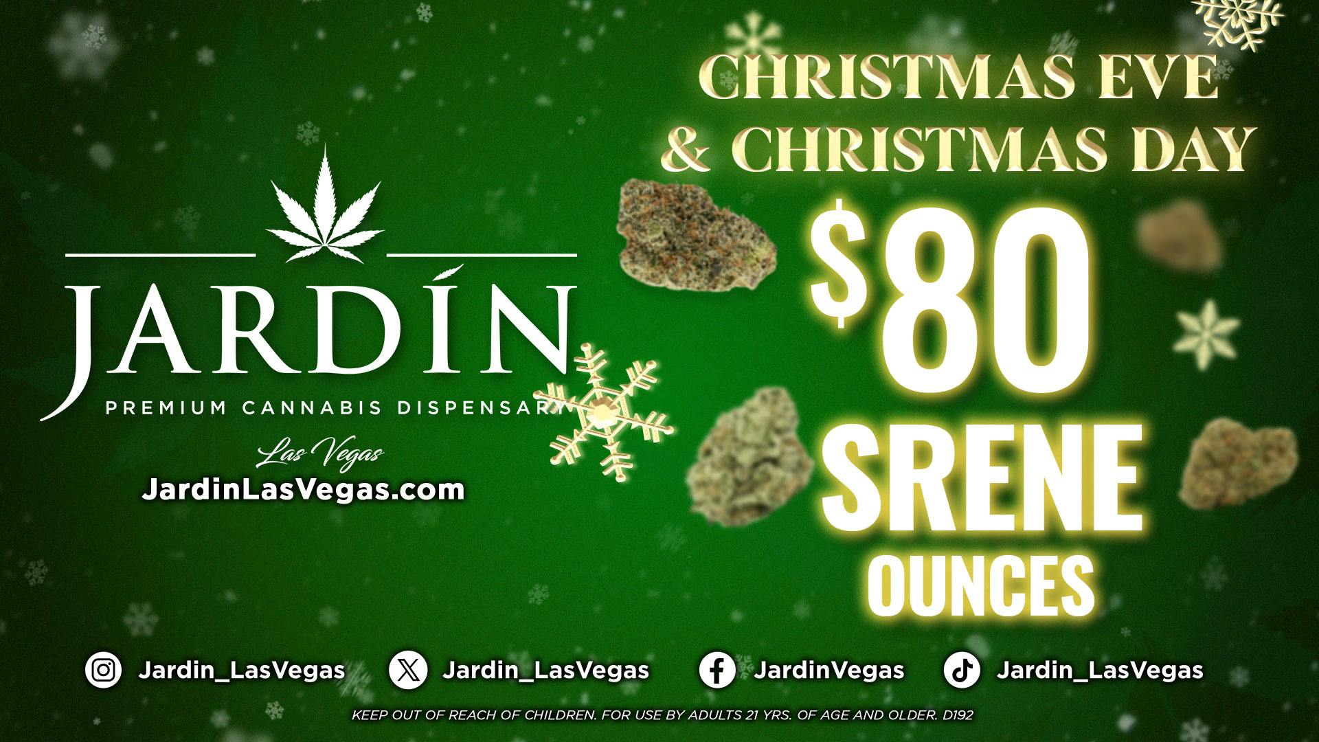 Jardin Premium Cannabis Delivery (No Delivery to Hotels & Casinos) - West LV $80 SRENE OUNCES