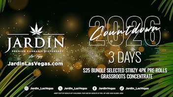 Jardín Premium Cannabis Dispensary $25 BUNDLE STIIIZY 4PK PREROLLS + GRASSROOTS 1G