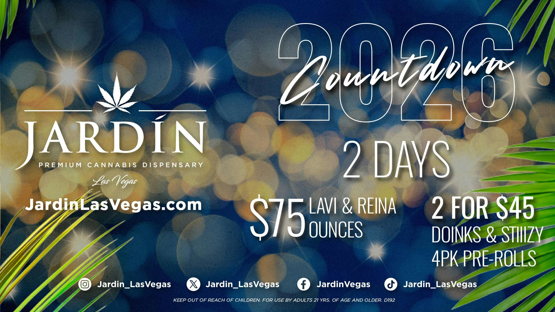 Jardín Premium Cannabis Dispensary END OF YEAR DEALS