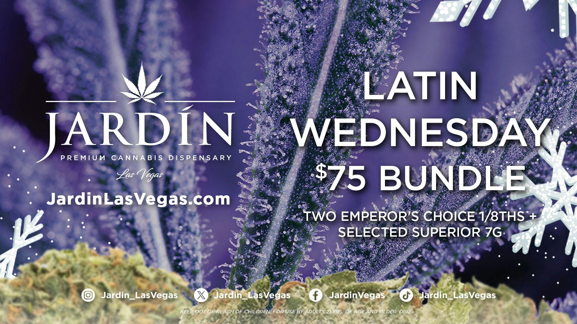 Jardin Premium Cannabis Delivery (No Delivery to Hotels & Casinos) - The Strip $75 Flower Bundle