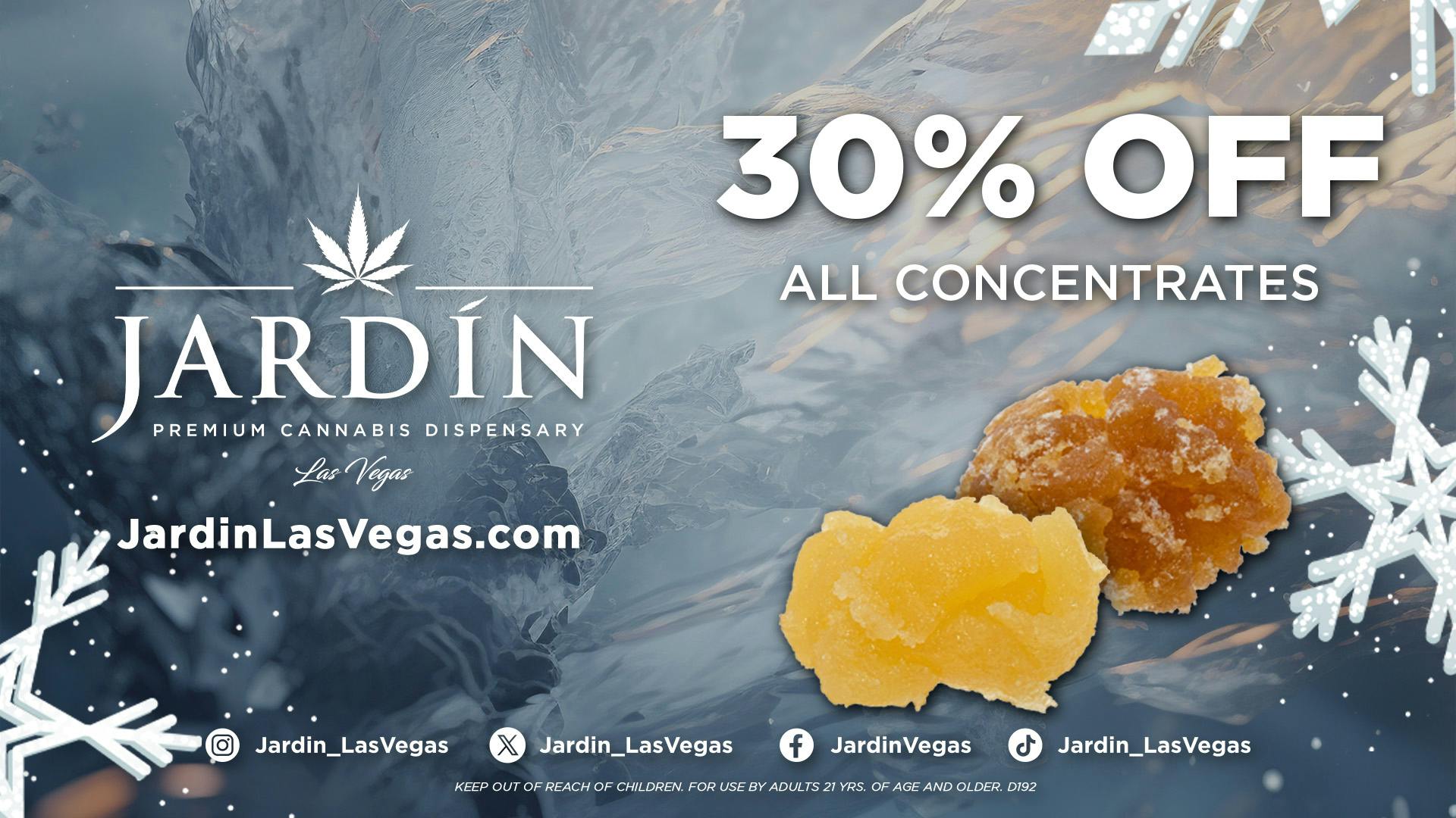 Jardin Premium Cannabis Delivery (No Delivery to Hotels & Casinos) - West LV 30% OFF ALL CONCENTRATES