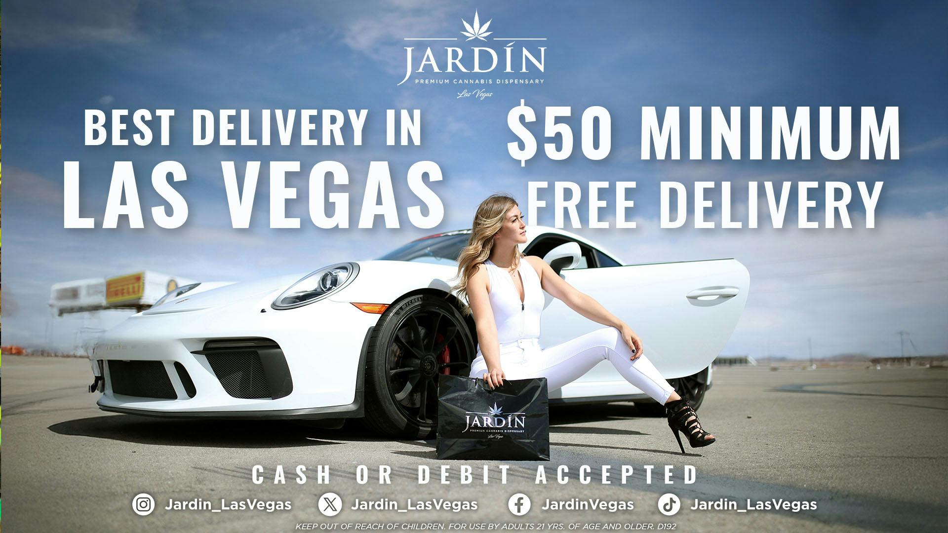 Jardín Premium Cannabis Delivery (No Delivery to Hotels & Casinos) - East LV NEW $50 MINIMUM FOR DELIVERY