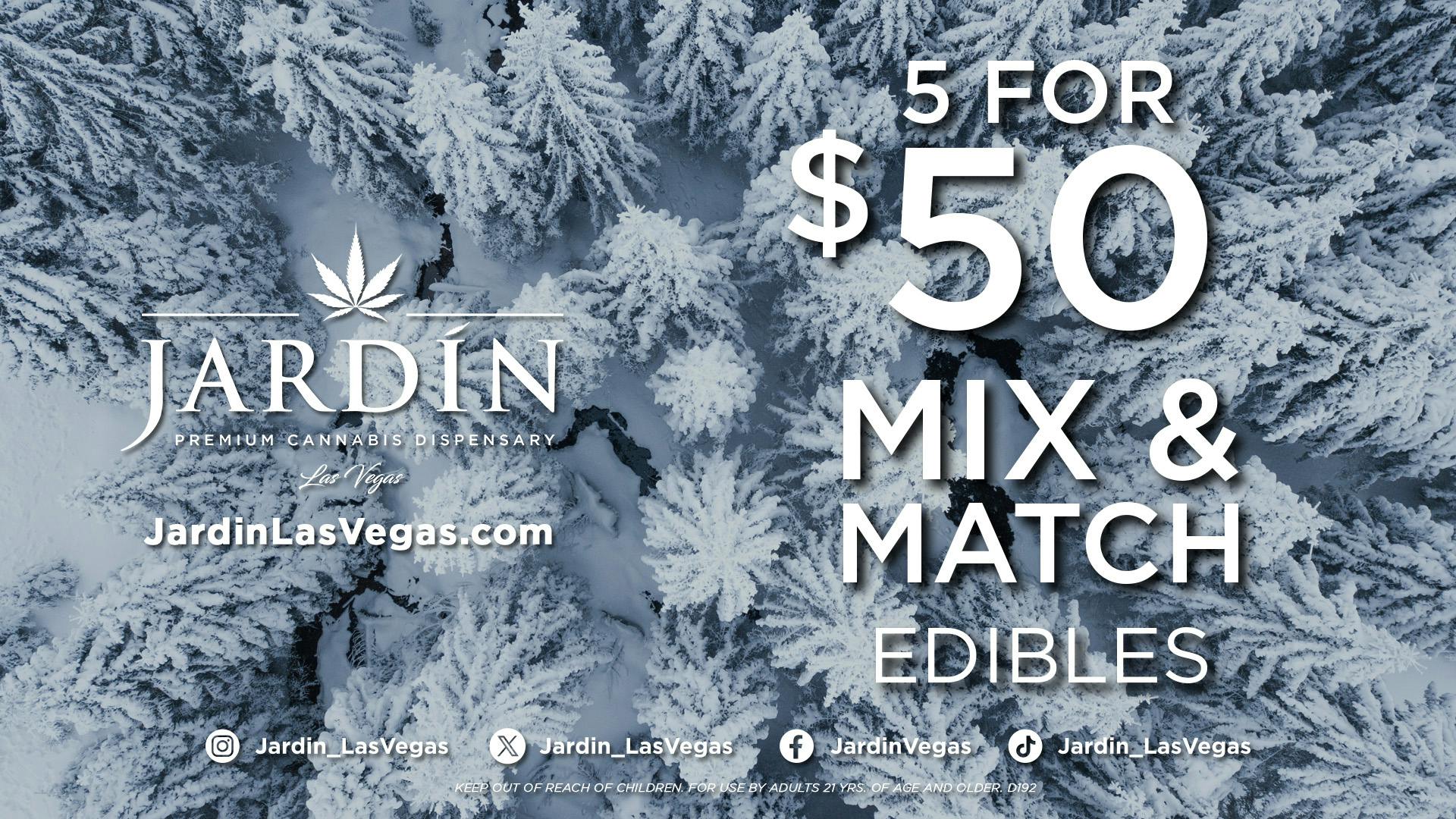 Jardín Premium Cannabis Dispensary 5 for $50 EDIBLES