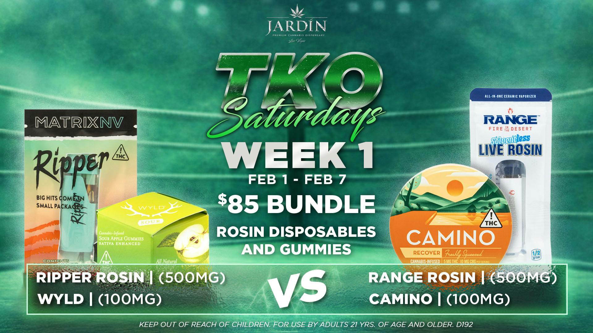Jardín Premium Cannabis Delivery (No Delivery to Hotels & Casinos) - East LV TKO SATURDAYS - BATTLE OF THE BRANDS