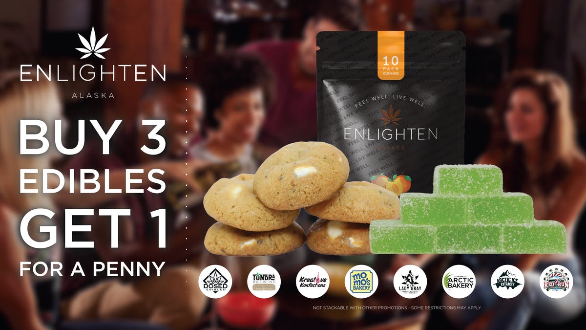 Enlighten - Spenard Buy 3 edibles, get one for $.01