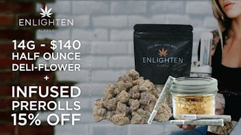 Enlighten - Spenard 1/2 Oz Deli Flower For $140