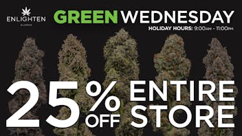 Enlighten - Spenard Green Wednesday: 25% Off Entire Store