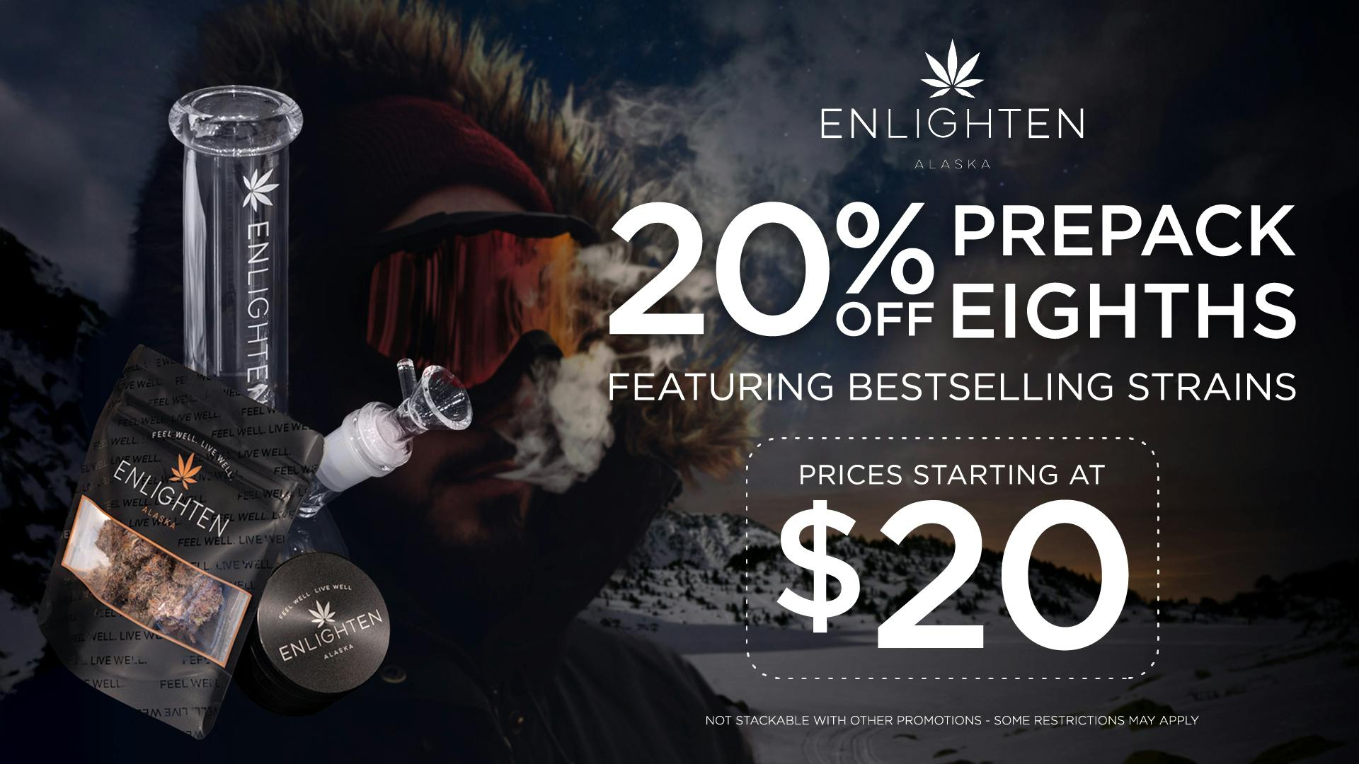 Enlighten - Spenard 20% off Prepack Eighths