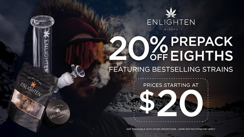 Enlighten - Spenard 20% off Prepack Eighths