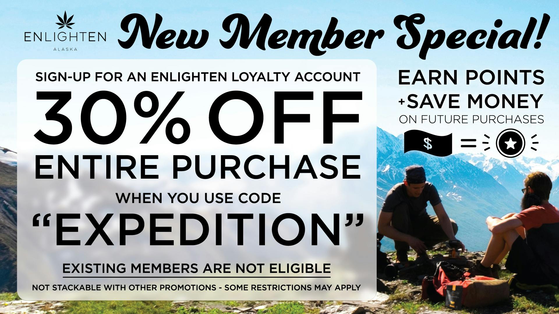 Enlighten - Old Seward Get 30% off when you sign up for a loyalty account