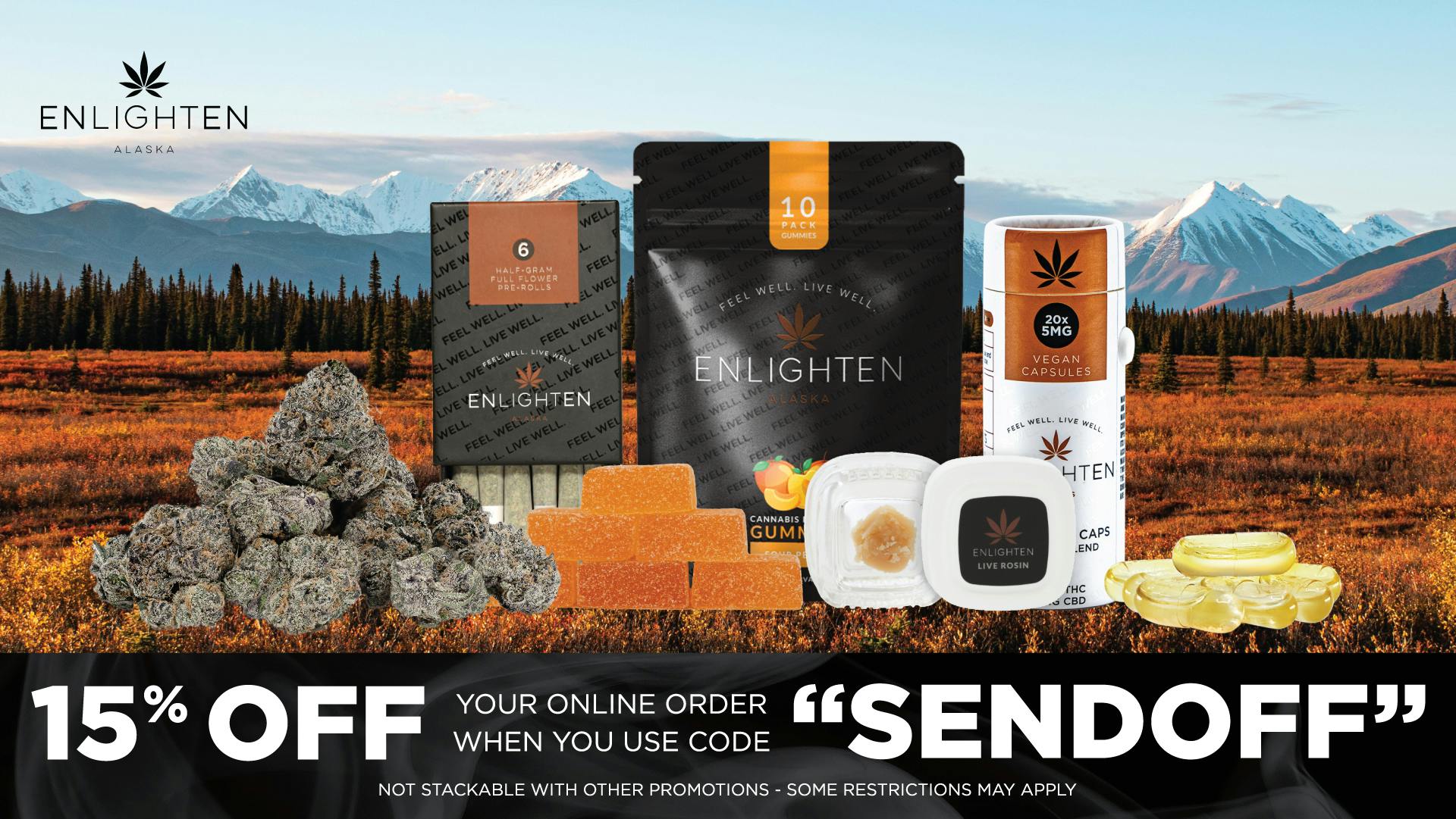 Enlighten - Old Seward Get 15% off your order with code "SENDOFF"