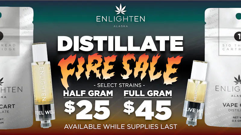 Enlighten - Spenard Distillate Cart Fire Sale!