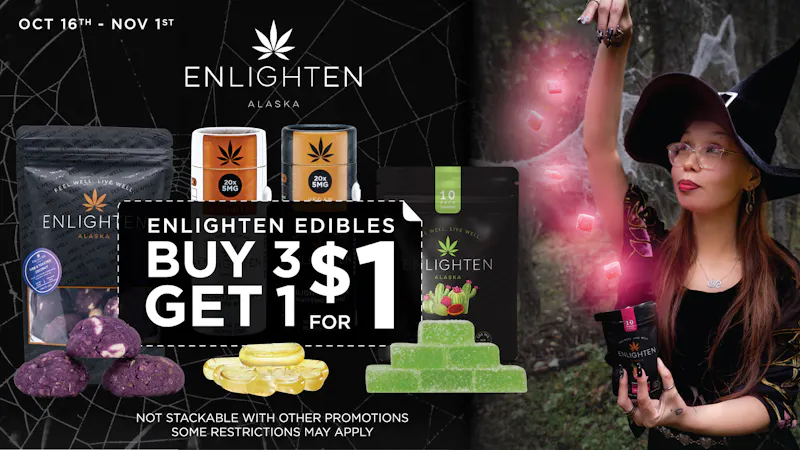Enlighten - Spenard Buy 3 Get 1 for $1: Enlighten Edibles