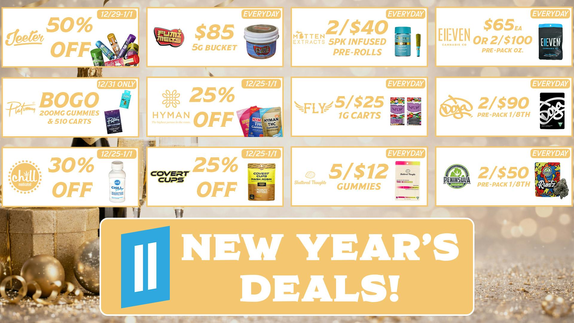 Eleven Cannabis Co NEW YEAR'S DEALS! 🕺 🥂
