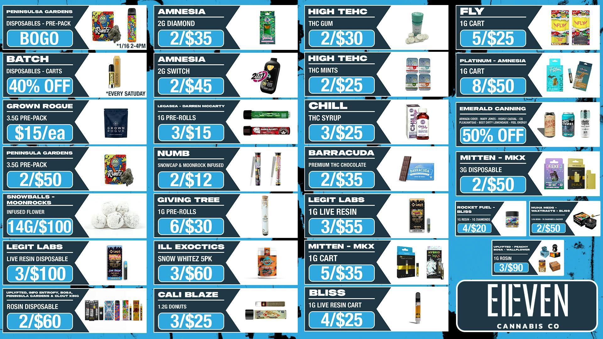 Eleven Cannabis Co BERKLEY'S BEST DEALS! 🔥