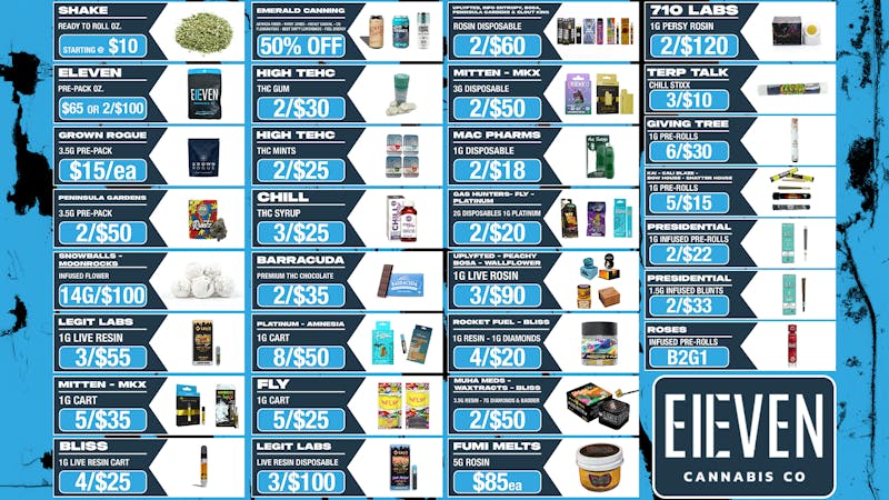 Eleven Cannabis Co BERKLEY'S BEST DEALS! 🔥