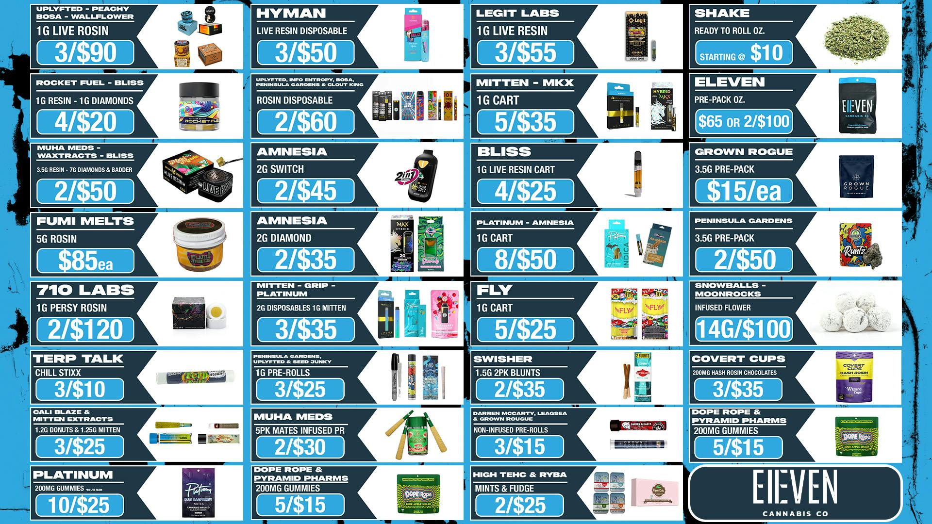 Eleven Cannabis Co BERKLEY'S BEST DEALS! 🔥